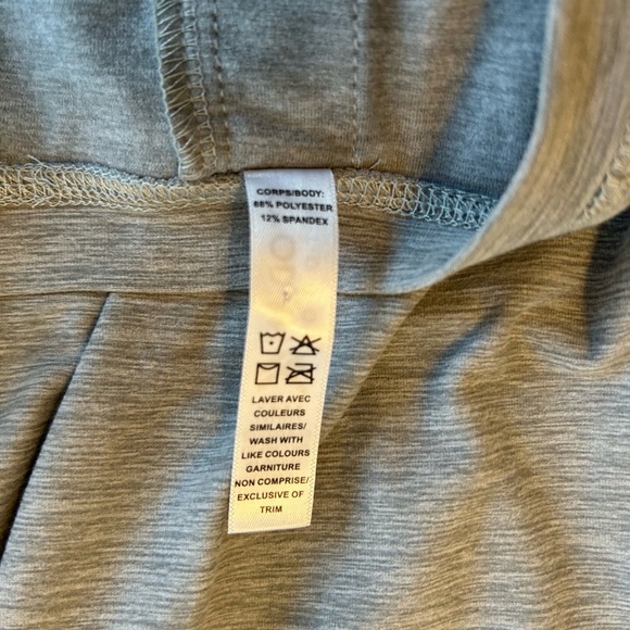 Kyodan Outdoor Eden T-Shirt Dress Gray Medium Drawstring At Waist Cuffed Sleeves - Picture 9 of 12